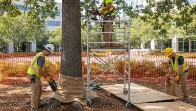 Chicago, IL arborist providing root protection services for tree care and preservation