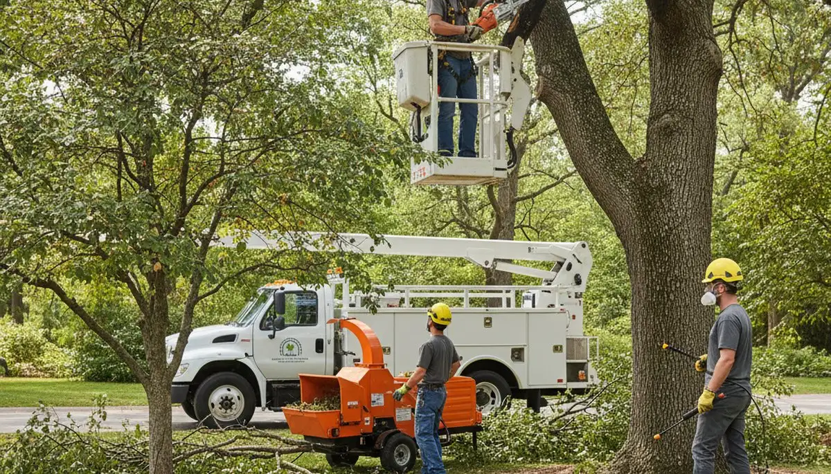 Chicago arborist treating tree disease in Chicago, IL to improve tree health and prevent decline