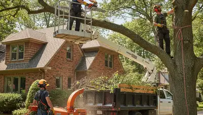 Chicago, IL tree service crew providing professional tree removal and arborist care