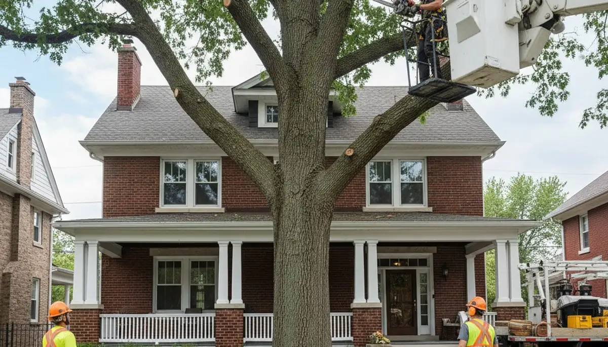 Chicago, IL tree service crew providing safe tree removal for residential and commercial properties