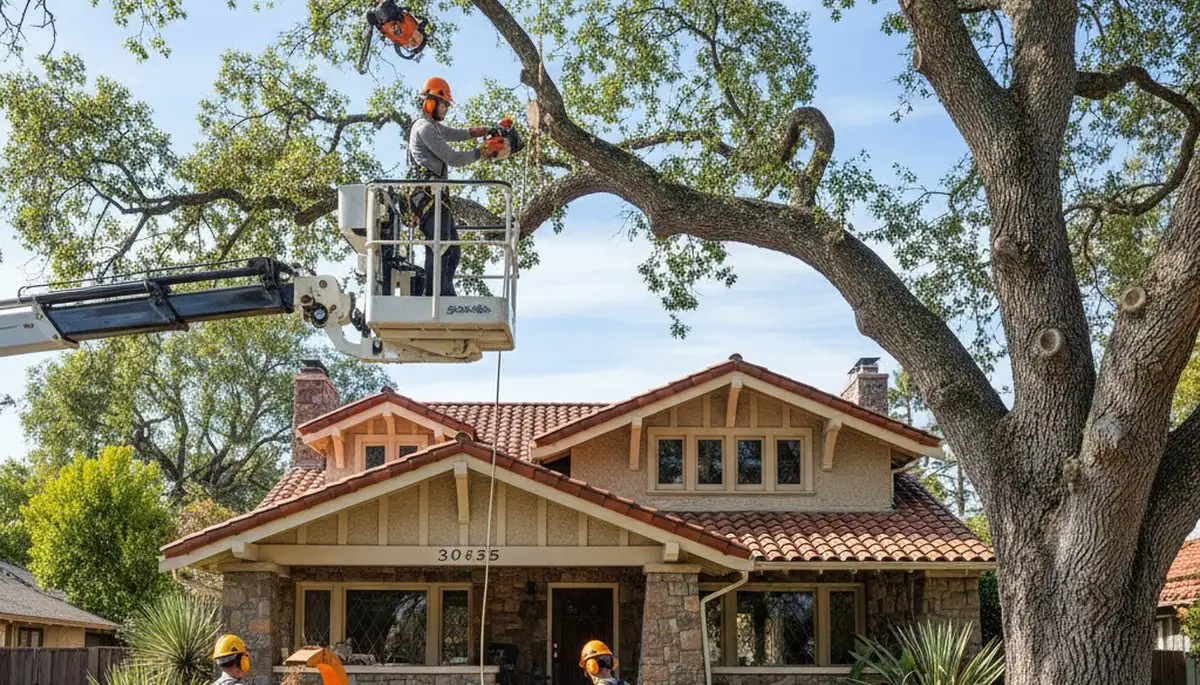 Chicago, IL tree service crew removing a tree for Arbor Chicago Tree Removal